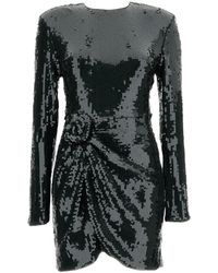 ROTATE BIRGER CHRISTENSEN - Linet Sequined Draped Mini Dress - Lyst