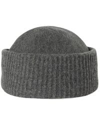 Loro Piana - Logo Patch Knitted Beanie - Lyst