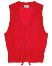 Ganni - Tie String Vest - Lyst