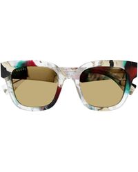 Gucci - Eyewear Rectangular Frame Sunglasses - Lyst