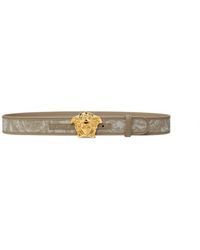 Versace - Barocco La Medusa Leather Belt - Lyst