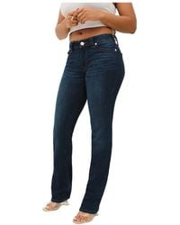 TRUE RELIGION - Billie Mid Rise Straight Jean - Lyst