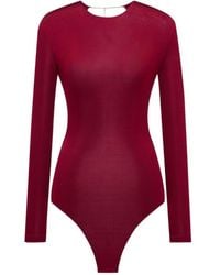Saint Laurent - Open-Back Knit Bodysuit - Lyst