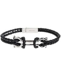 Ferragamo - Ferragamo Braided Double-Strap Bracelet - Lyst