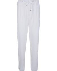 Giorgio Armani - Barrel Wide Leg Trousers - Lyst