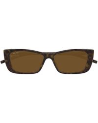 Gucci - Eyewear Rectangular Logo Sunglasses - Lyst