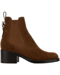 Chloé - Chloé Logo Detailed Ankle Boots - Lyst