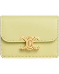 Celine - Card Holder With Flap Triomphe - Lyst