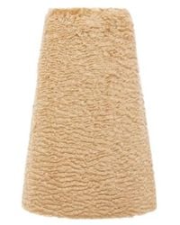 Jil Sander - Mohair And Cotton Skirt - Lyst
