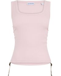Burberry - Ruched Buckle Tank Top - Lyst