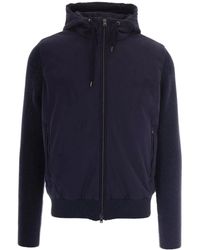 Herno - Zipped Hooded Jacket - Lyst