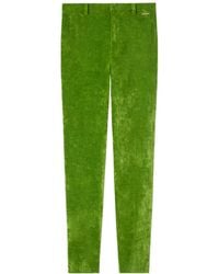 Gucci - Stretch Velvet Leggings - Lyst