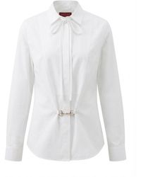 Gucci - Horsebit Detail Long-Sleeve Poplin Shirt - Lyst