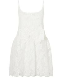 ShuShu/Tong - Bow-Detailed Lace Dress - Lyst