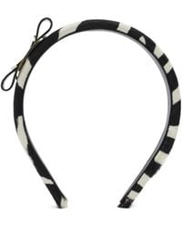 Ferragamo - Vara Bow Zebra-Print Headband - Lyst