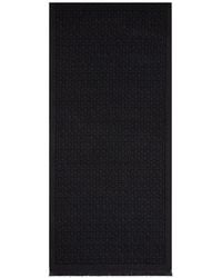 Ferragamo - Gancini-Jacquard Wool Scarf - Lyst