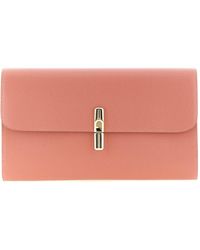 Furla - Xl Continental Logo-Plaque Leather Clutch Bag - Lyst