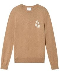 Isabel Marant - Logo Crew-Neck Knitted Sweater - Lyst