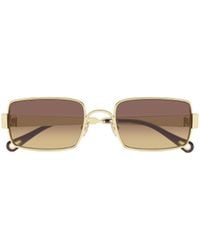 Chloé - Chloé Eyewear Rectangle Frame Sunglasses - Lyst