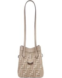 Fendi - Origami Ff Jacquard Mini Shoulder Bag - Lyst