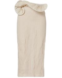 Magda Butrym - Asymmetric Midi Skirt - Lyst