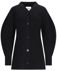 Jil Sander - V-Neck Knitted Cardigan - Lyst