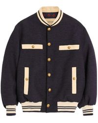 Valentino - Cotton Tweed Bomber Jacket - Lyst
