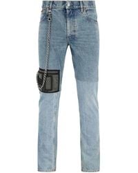Martine Rose - Patchwork Chain Straight Leg Jeans - Lyst