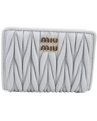 Miu Miu - Matelassé Compact Wallet - Lyst
