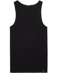 Tom Ford - Ribbed Logo Track Tank Top - Lyst