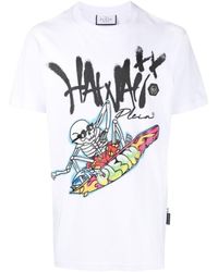 Philipp Plein - T-Shirt With Round Neck And Short Sleeves - Lyst