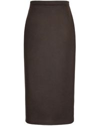 Max Mara - Sable-Look Camel Pencil Skirt - Lyst