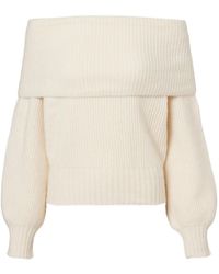 Jardin Des Orangers - Off-Shoulder Cashmere And Silk Sweater - Lyst
