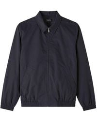 A.P.C. - Gilbert Zipped Shirt Jacket - Lyst