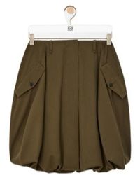 Loewe - Button-Pockets Mini Skirt - Lyst