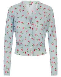 Jil Sander - Floral V-Neck Cardigan - Lyst