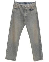Haikure - Logo-Detail Denim Trousers - Lyst