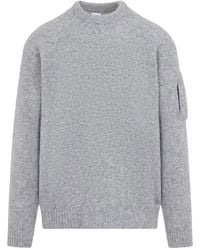 C.P. Company - Crew-Neck Long-Sleeve Knit Top - Lyst