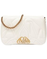 McQueen - The Seal Chain-Linked Shoulder Bag - Lyst