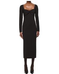Roland Mouret - Twist Drape Stretch Crepe Dress - Lyst