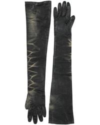 Maison Margiela - Two-Tone Leather Gloves - Lyst