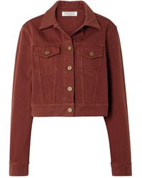 Gabriela Hearst - Bronte Cropped Recycled-Denim Jacket - Lyst