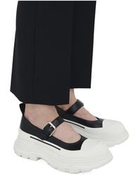 McQueen - Buckle Detailed Mary Janes - Lyst