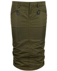 DSquared² - Ruched Zip-Pocket Skirt - Lyst