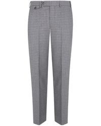 Pt Pantaloni - Check-Pattern Trousers - Lyst