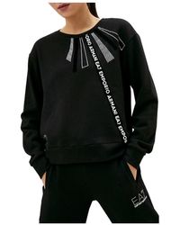 EA7 - Logo Details Hoodie - Lyst