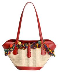 Dolce & Gabbana - Raffia Coffa Capri Bag - Lyst