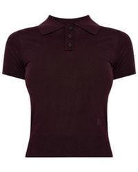DSquared² - Logo Embroidered Knitted Polo Shirt - Lyst