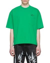 we11done - Logo Round-Necked T-Shirt - Lyst