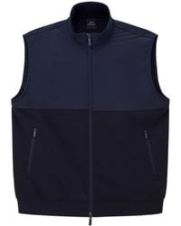 ARMANI EXCHANGE - Zippered Vest - Lyst